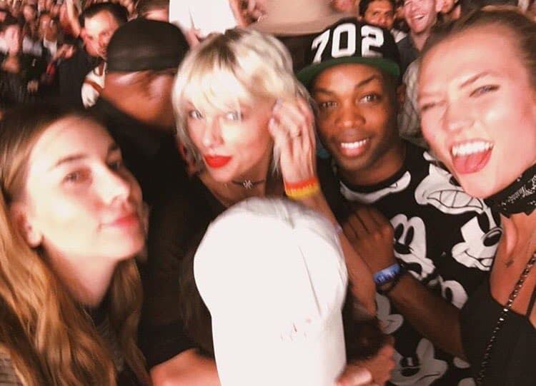 Group of people smiling at a party or event
