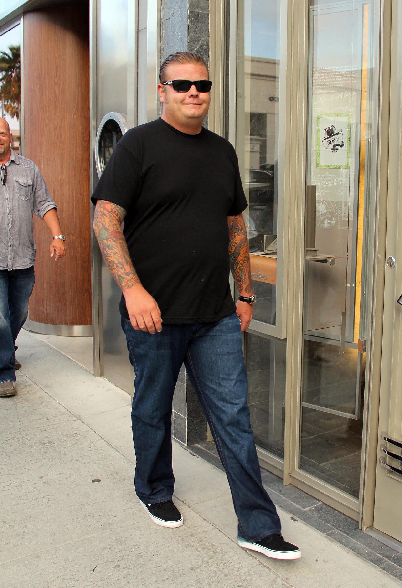 PAWN STARS RICK AND COREY HARRISON OUT IN BEVERLY HILLS
