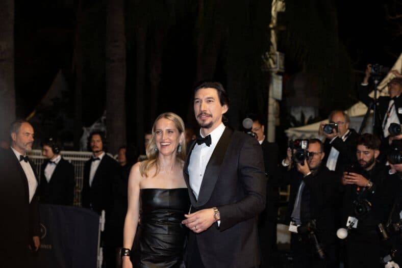 Adam Driver and Joanne Tucker at the Cannes Film Festival 'Paper Tiger' Premiere
