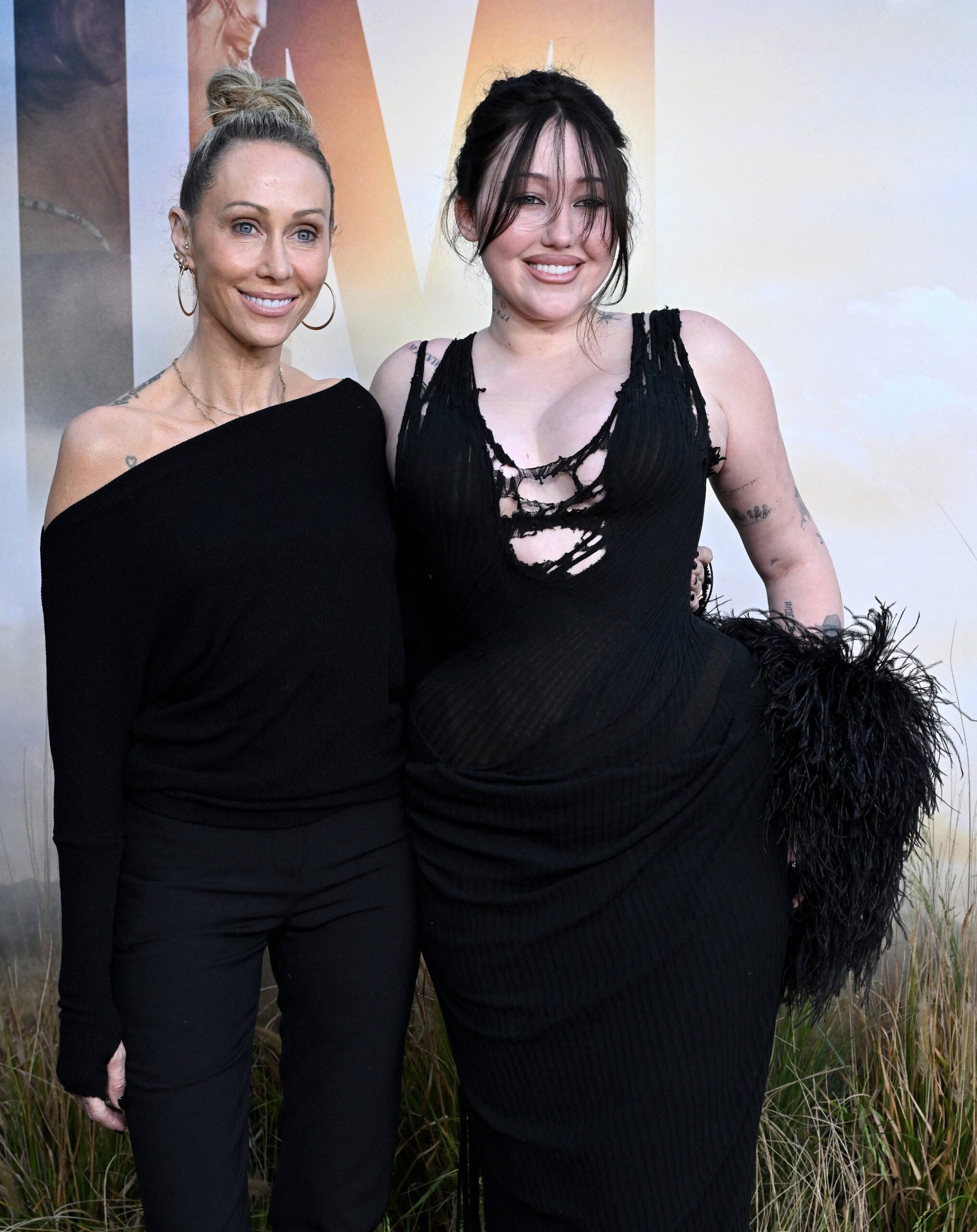 Tish Cyrus and daughter Noah Cyrus at Reminders of Him Premiere