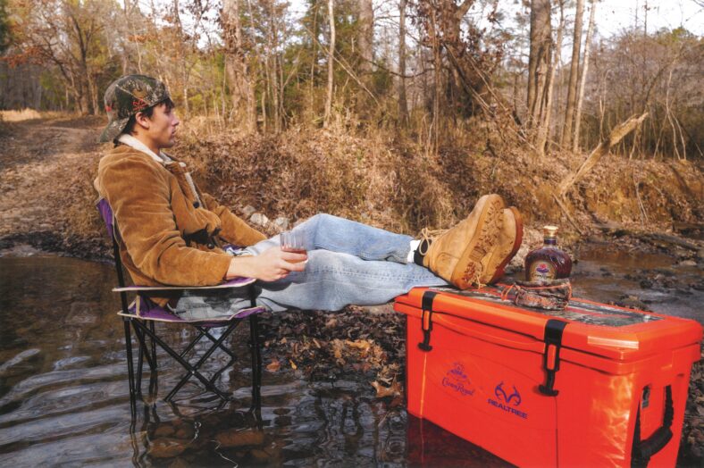 Rob Rausch wearing Crown Royal Realtree Camo Capsule Collection